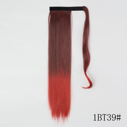 Long Straight Clip-in Ponytail Hair Extension Black