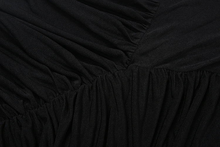Maxi Dress Women Turtleneck Full Sleeve Backless
