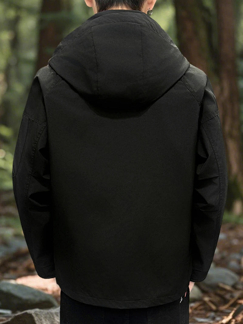 Men's Waterproof Softshell Jacket for Hiking and Camping