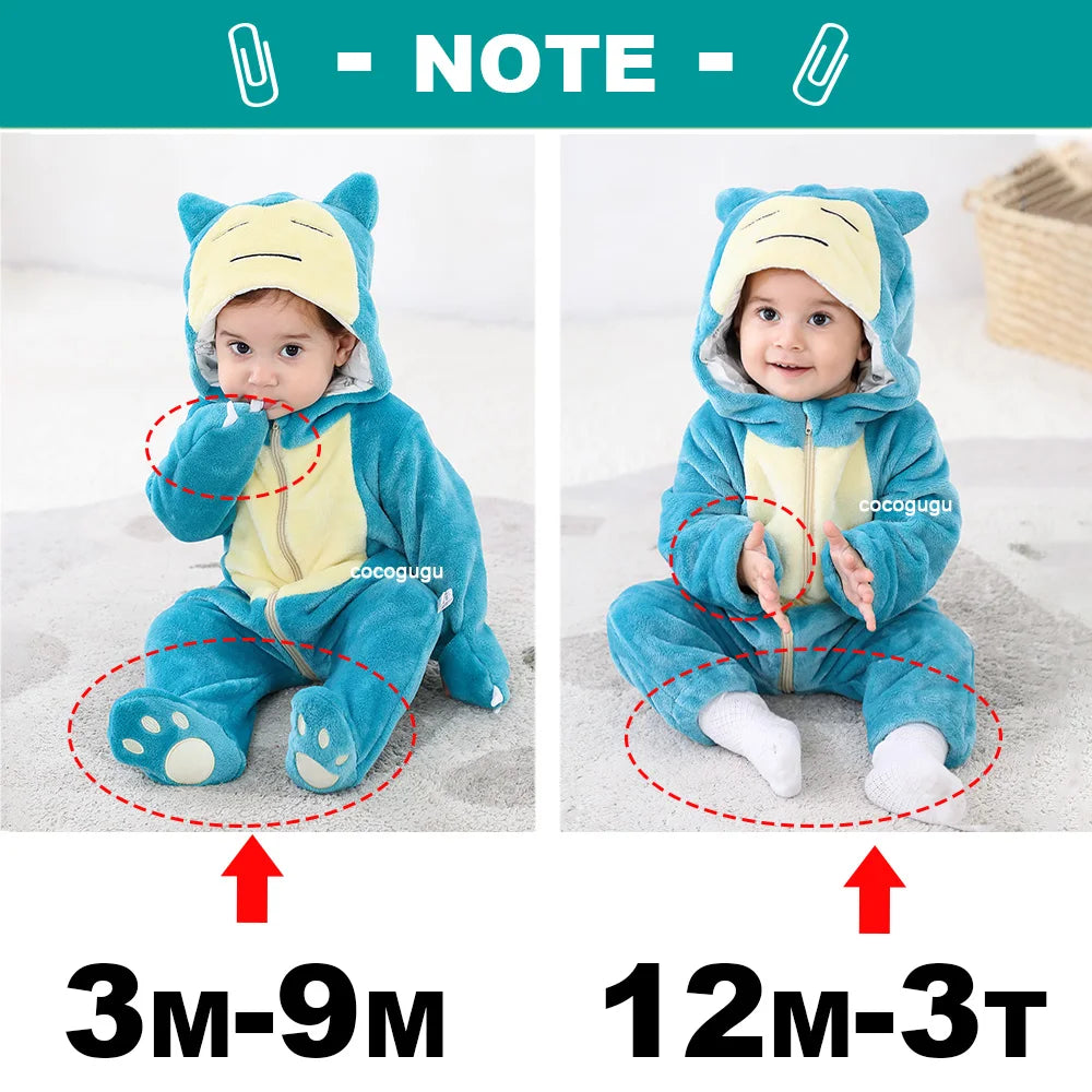 Snorlax Plush Romper Cosplay Costume for Kids
