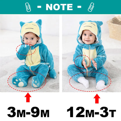 Snorlax Plush Romper Cosplay Costume for Kids