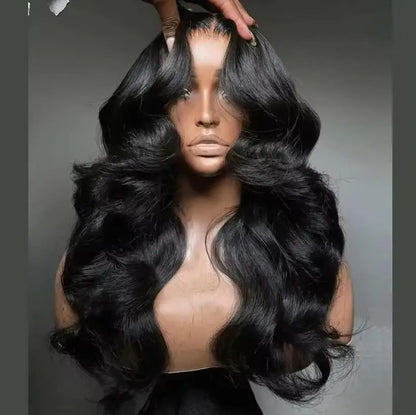Natural Black Body Wave Lace Wig 40 42 Inches