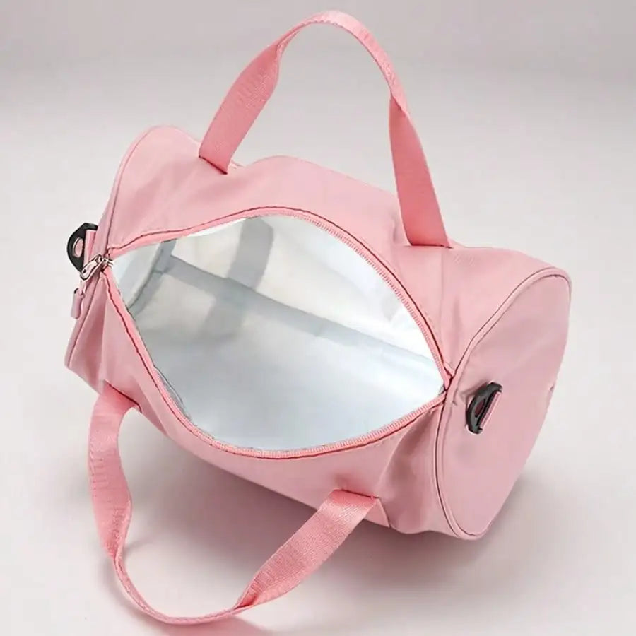 Mini Gym Bag Lightweight Pink Duffle Tote for Travel
