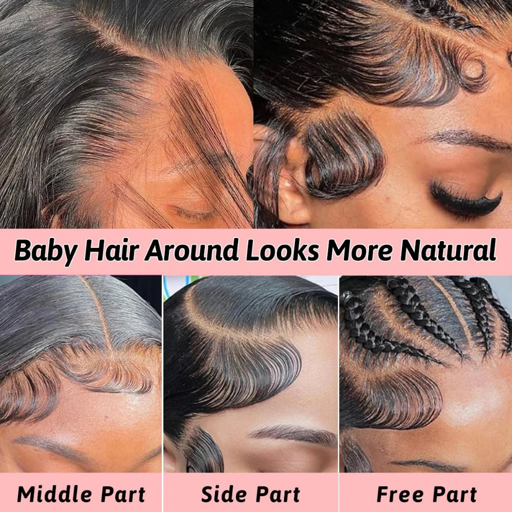 30 Inch Transparent Lace Front Wig Brazilian Human Hair