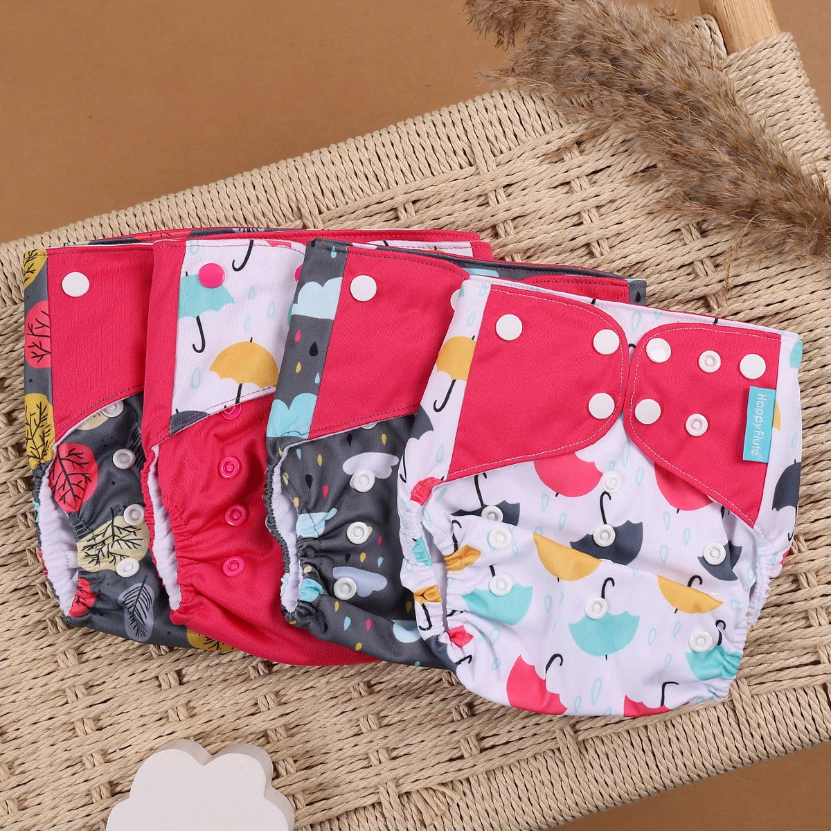 Happyflute Eco-Friendly Cloth Diaper Set for Babies