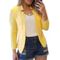 Women Blazer Jacket Long Sleeve Thin Coat