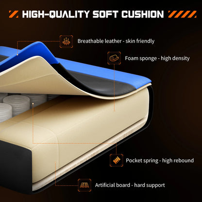 JHK Ergonomic Racing Gaming Chair PU Leather with Headrest