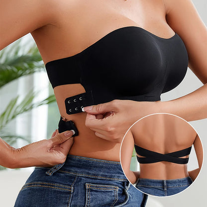 Women's Strapless Push Up Bra Removable Padded Seamless