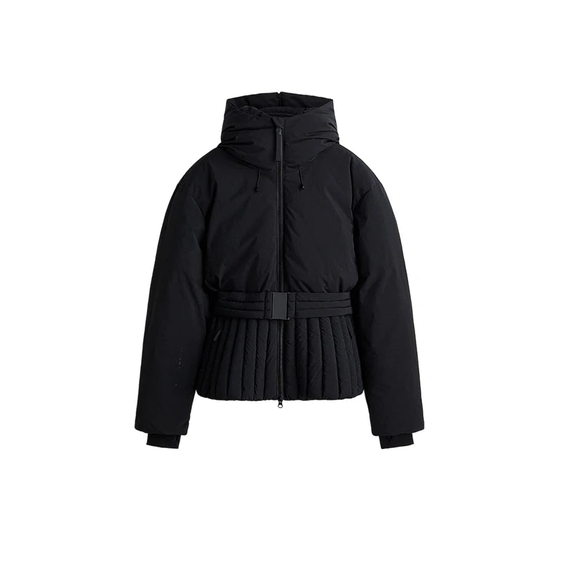 Hooded One-Piece Ski Jumpsuit for Women Windproof Outwear