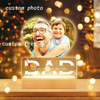 Personalized Acrylic Photo Frame for Couples Anniversary