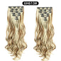 22 Inch Curly Wavy Clip In Hair Extensions Synthetic