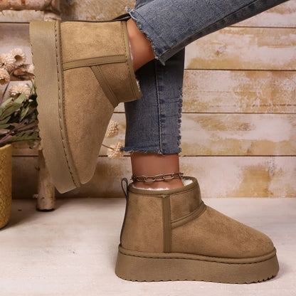 Sheepskin Wool Low-Cut Warm Comfortable Boots for Women