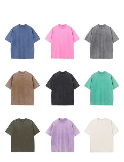 Vintage Cotton Short Sleeve T-Shirt for Women