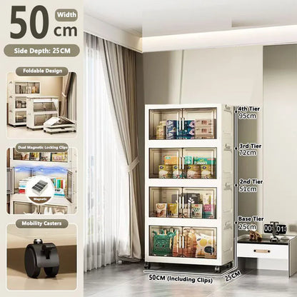 Large Capacity Plastic Folding Storage Cabinet