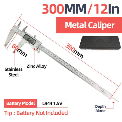 Digital Caliper Stainless Steel Thickness Gauge