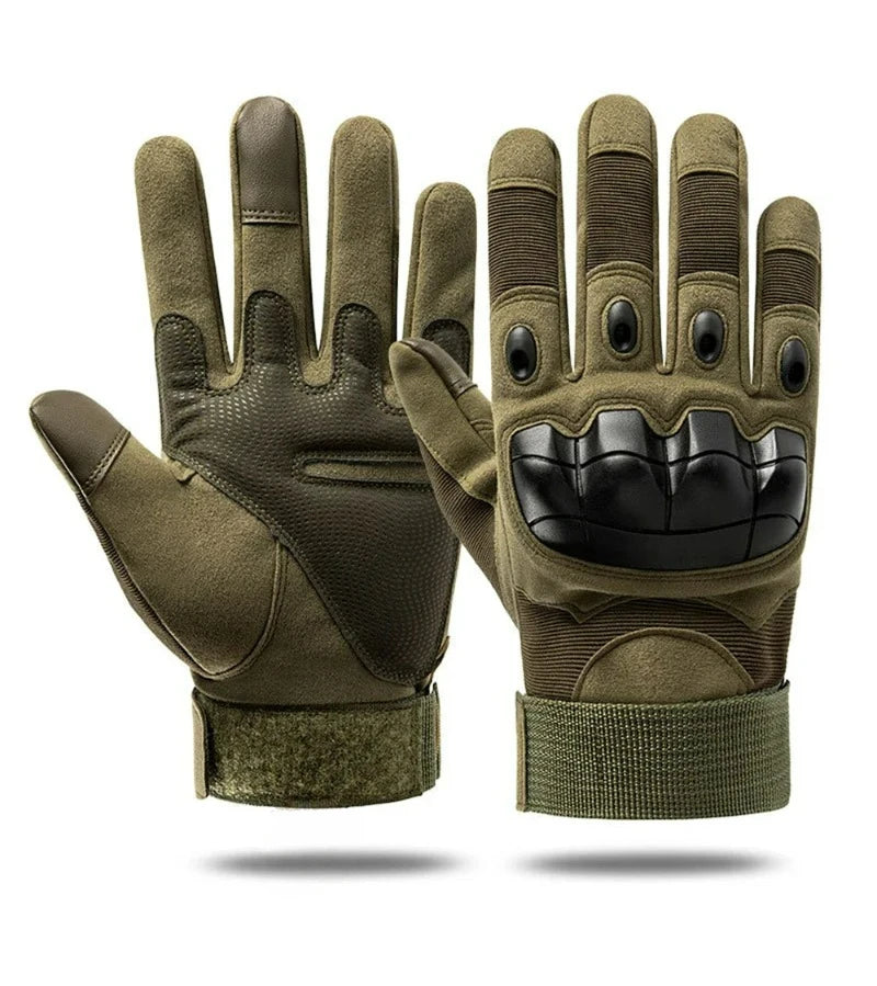 Tactical Touch Screen Motorcycle Gloves Black Green Brown