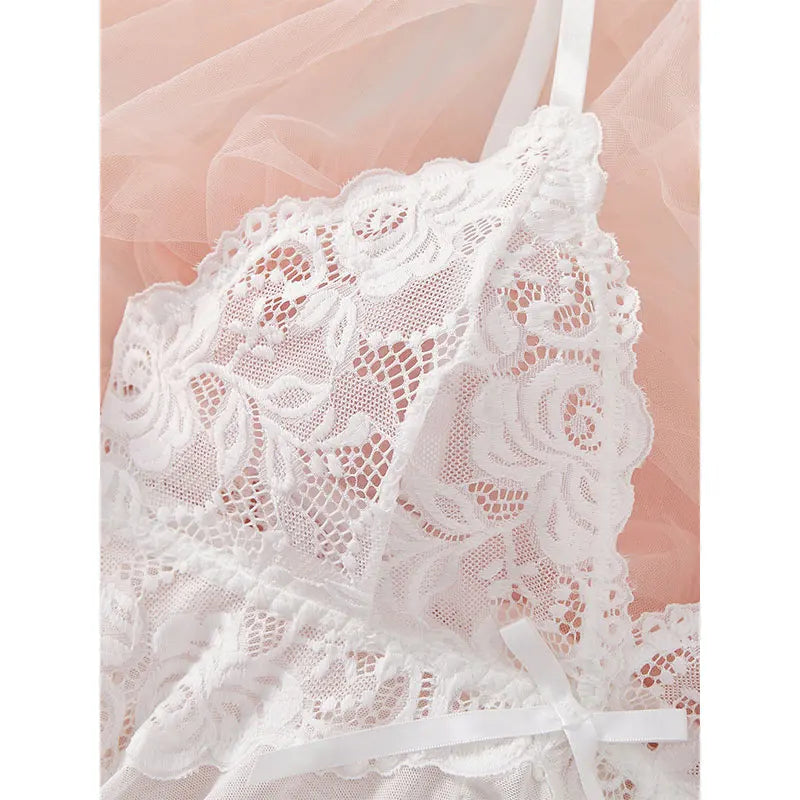 Summer Lace Thong Set Women’s Sexy Pajamas