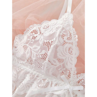 Summer Lace Thong Set Women’s Sexy Pajamas