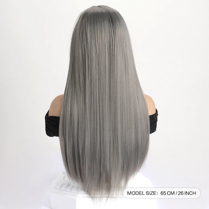 26 Inch Long Straight Synthetic Wig for Women