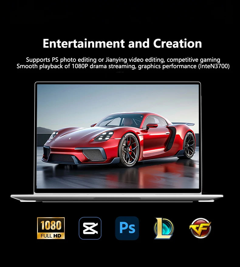 LENO 14.1 Inch Ultra Slim Laptop Windows 11 16GB 2TB SSD