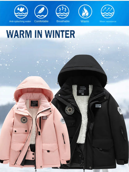 Winter Skiing Suit for Boys and Girls, Waterproof Polyester