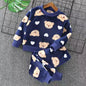 Children's Hooded Fleece Outfit Set for Toddlers