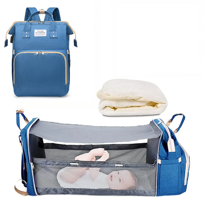 3 In 1 Waterproof Diaper Bag Backpack with USB Charge