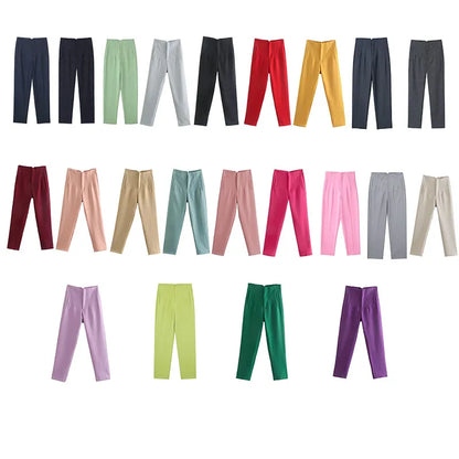 Koekop High Waist Pencil Trousers for Women