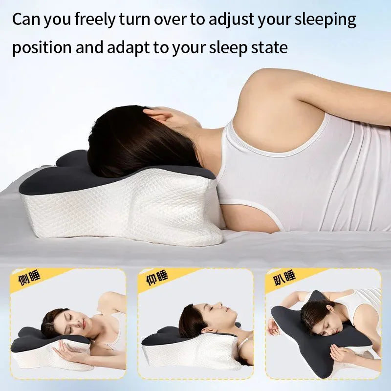 Memory Foam Butterfly Neck Pillow for Bedding