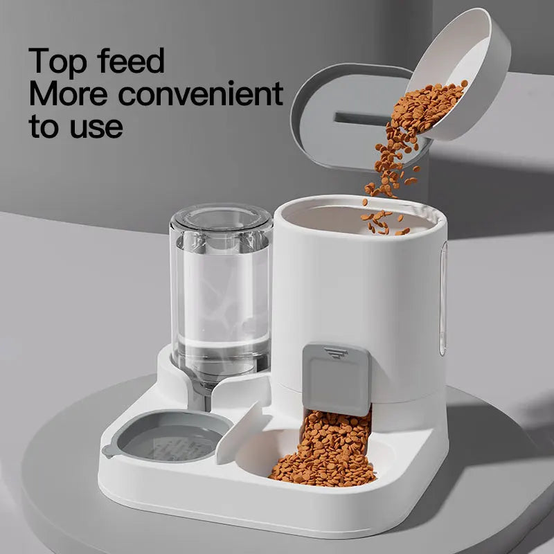 Automatic Cat Water Dispenser & Feeder