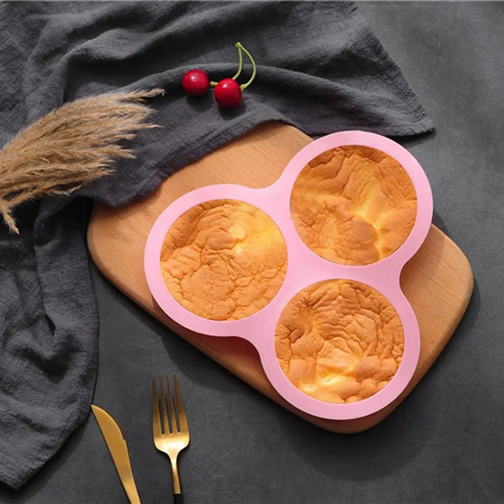 Silicone Air Fryer Egg Mold 3 Cavity Non-Stick