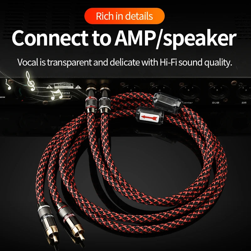 Hi-Fi Stereo RCA Audio Cable