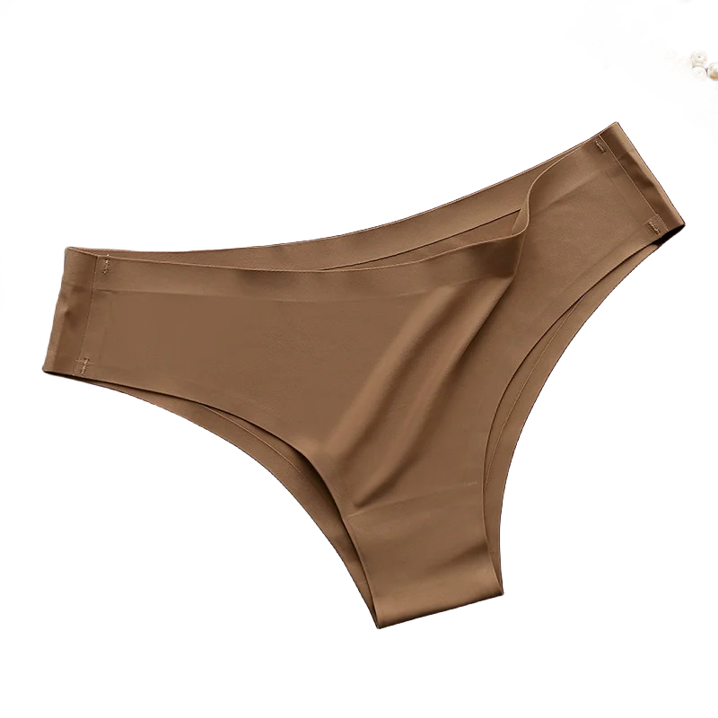 4PCS Seamless Brazilian Panties Cool Ice Silk Low Waist