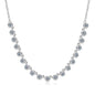 Moissanite Bubble-Style Necklace 3mm D VVS1 14K Gold Filled