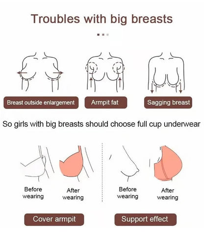 Wireless Push-Up Bra for Women, Soft Nylon Seamless Underwear
