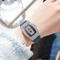 Women Silicone Jelly Quartz Tonneau Watch
