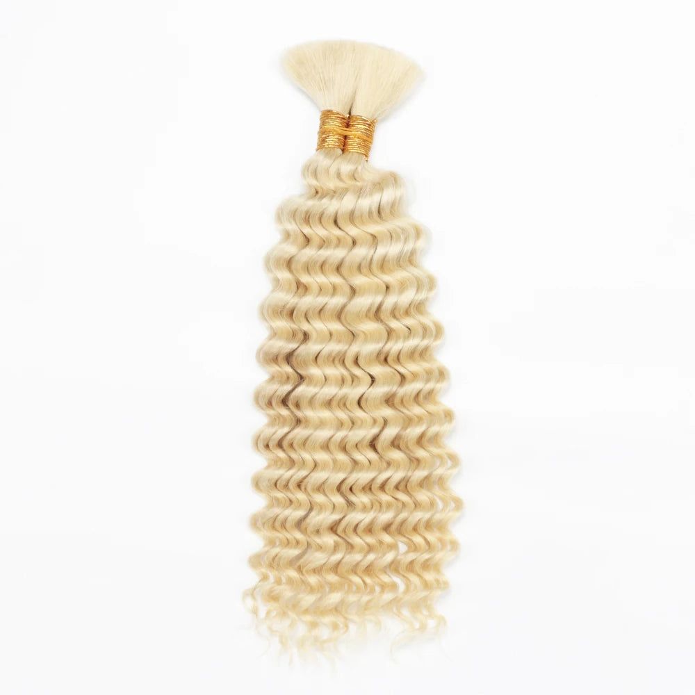 Deep Wave Bulk Human Hair 100g for Braiding