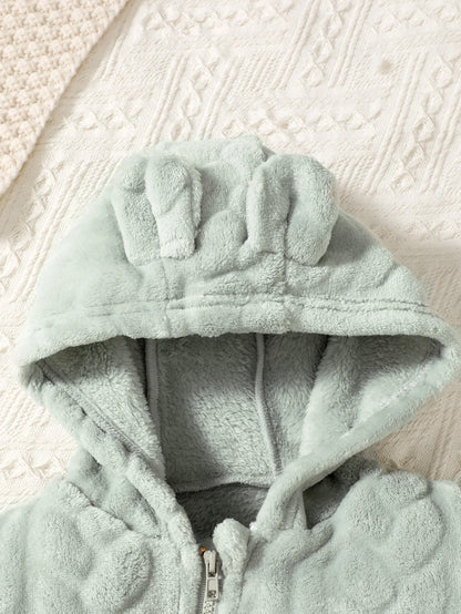Plaid Hooded Romper for Baby Boys and Girls