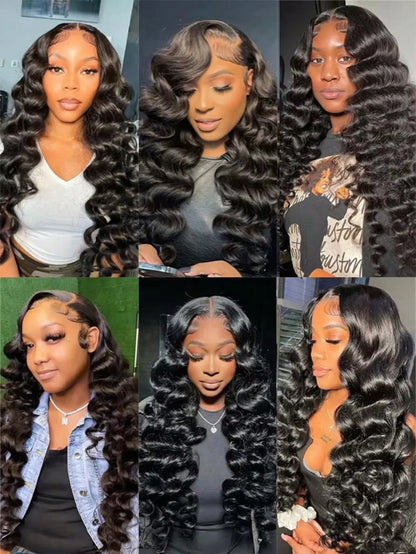 42 Inch Brazilian Deep Wave Human Hair Wig Transparent Lace