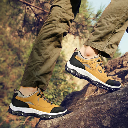 Men's Leather Casual Sneakers for Tennis and Walking