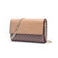 Brown PU Messenger Bag with Magnetic Flip Closure