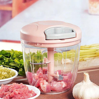Manual Meat Mincer Garlic Chopper 500/900ML