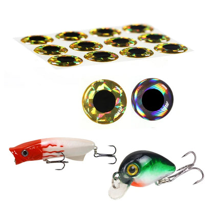 200pcs 3D Holographic Fish Eyes for Saltwater Fishing