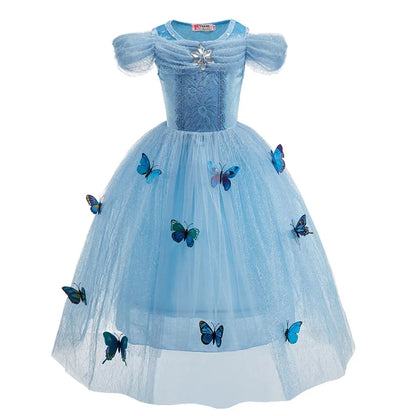 Kids Princess Dress Cinderella Cosplay Costume for Girls