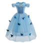 Kids Princess Dress Cinderella Cosplay Costume for Girls