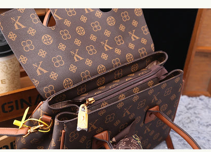 Women's Versatile PVC Handbag with Zipper Closure