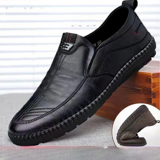 Men's PU Leather Slip-On Loafers for Casual Wear