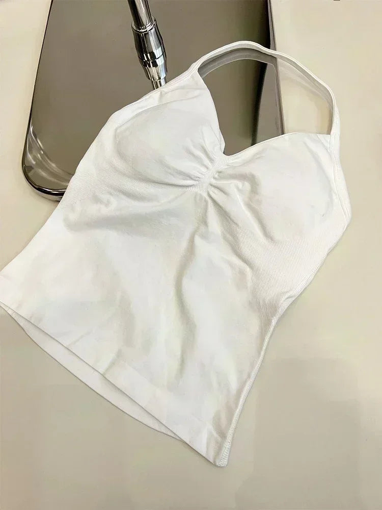 Seamless Lace-Up Bra and Shorts Yoga Set for Women