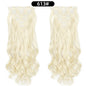 22 Inch Curly Wavy Clip In Hair Extensions Synthetic