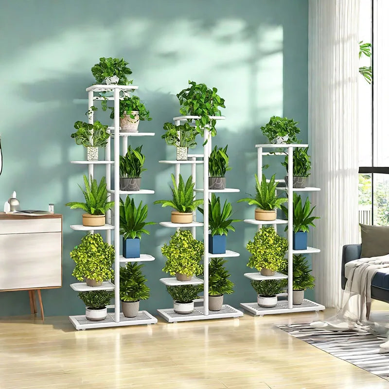 Iron Plant Stand Organizer with 6 Layers for Flowers